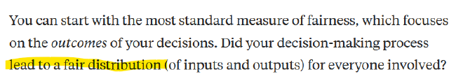 How to measure fairness